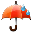 Umbrella with Rain Drops Emoji, Samsung style