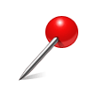 Round Pushpin Emoji, Samsung style