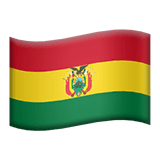 Flag: Bolivia Emoji, Apple style