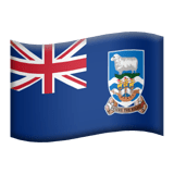 Flag: Falkland Islands Emoji, Apple style