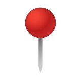 Round Pushpin Emoji, Google style