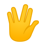Vulcan Salute Emoji, Google style