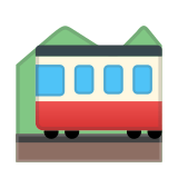 Mountain Railway Emoji, Google style