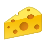 Cheese Wedge Emoji, Google style