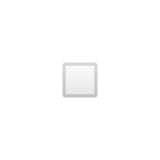 White Small Square Emoji, Google style