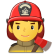 Man Firefighter Emoji, Samsung style