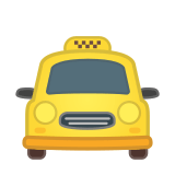 Oncoming Taxi Emoji, Google style