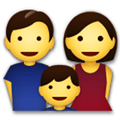 Family: Man, Woman, Boy Emoji, LG style