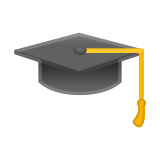 Graduation Cap Emoji, Google style