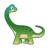 Sauropod Emoji, Google style