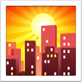 Sunset Emoji, Apple style