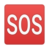 Sos Button Emoji, Google style