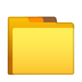 File Folder Emoji, Google style
