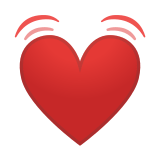 Beating Heart Emoji, Google style