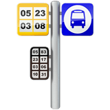 Bus Stop Emoji, Apple style