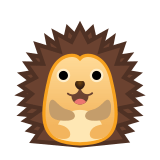 Hedgehog Emoji, Google style