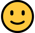 Slightly Smiling Face Emoji, Microsoft style