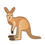 Kangaroo Emoji, Google style
