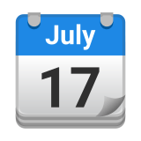 Tear-Off Calendar Emoji, Google style