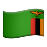 Flag: Zambia Emoji, Apple style