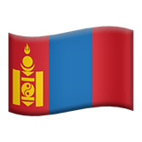 Flag: Mongolia Emoji, Apple style
