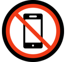 No Mobile Phones Emoji, Microsoft style
