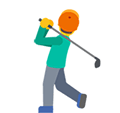 Golfer Emoji / Person Golfing Emoji, Google style