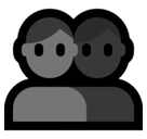 Busts in Silhouette Emoji, Microsoft style