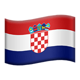 Flag: Croatia Emoji, Apple style