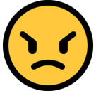 Angry Face Emoji, Microsoft style
