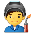 Man Factory Worker Emoji, Samsung style