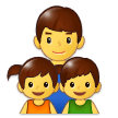 Family: Man, Girl, Boy Emoji, Samsung style