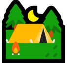Tent Emoji, Microsoft style