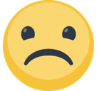 Frowning Face Emoji, Facebook style