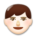 Man Emoji with Light Skin Tone, LG style