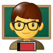 Man Teacher Emoji, Samsung style