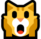 Weary Cat Face Emoji, Microsoft style
