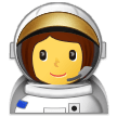 Woman Astronaut Emoji, Samsung style