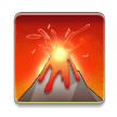 Volcano Emoji, Samsung style