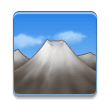 Snow-Capped Mountain Emoji, Samsung style