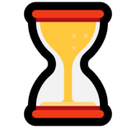Hourglass Not Done Emoji, Microsoft style