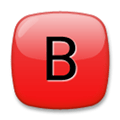 b Button (Blood Type) Emoji, LG style