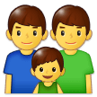 Family: Man, Man, Boy Emoji, Samsung style