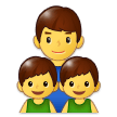 Family: Man, Boy, Boy Emoji, Samsung style