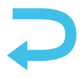 Right Arrow Curving Left Emoji, Google style
