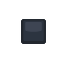 Black Small Square Emoji, Facebook style