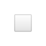 White Medium-Small Square Emoji, Google style