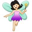 Fairy Emoji with Light Skin Tone, Samsung style