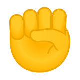 Raised Fist Emoji, Google style
