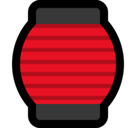 Red Paper Lantern Emoji, Microsoft style